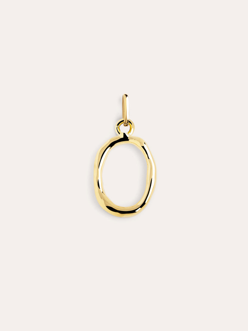 Charm Letter XL 18kt Gold Plated