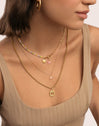 Adorable Heart Pink Gold Necklace