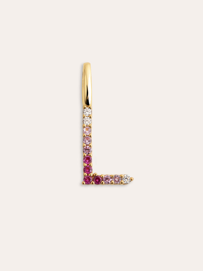Charm Letter Spark Sakura Baño Oro