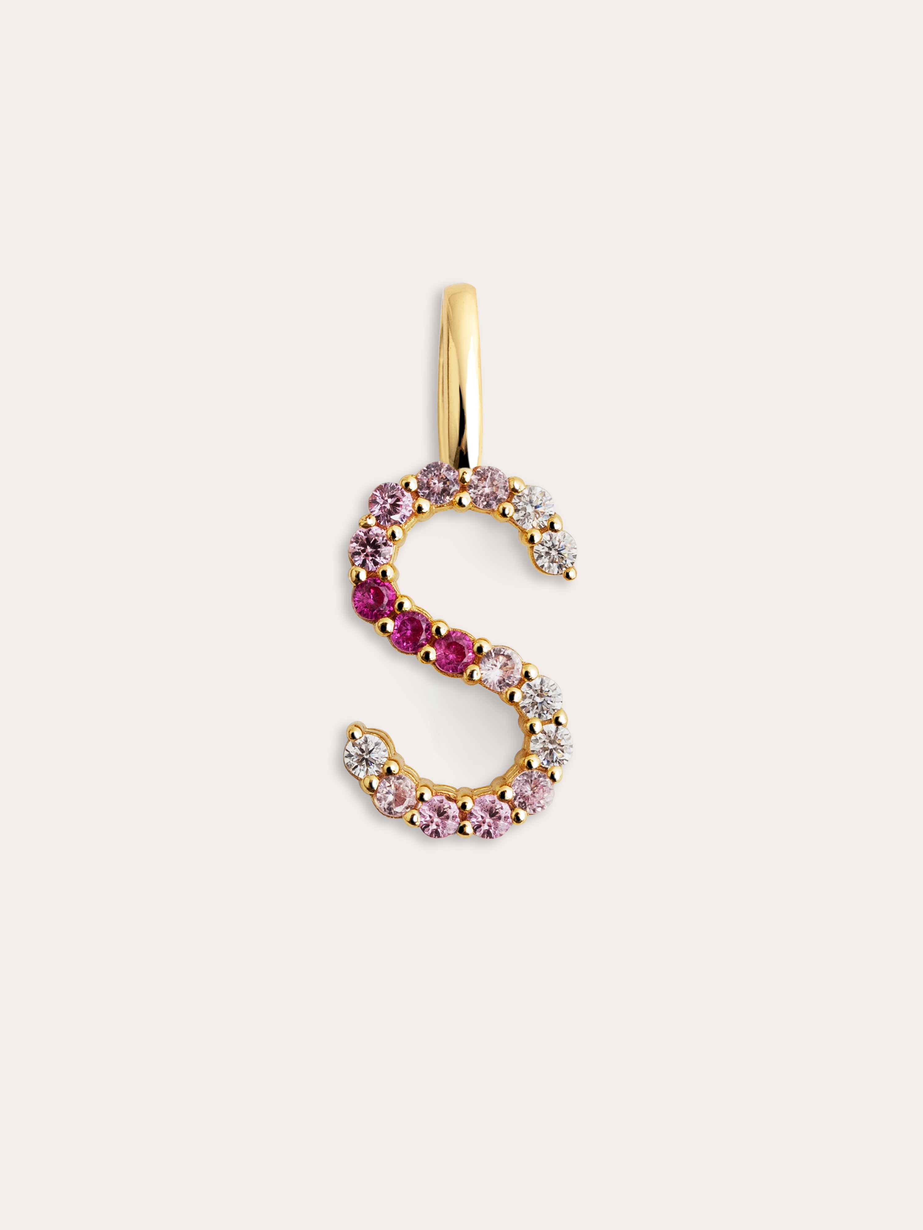 Charm Letter Spark Sakura Baño Oro
