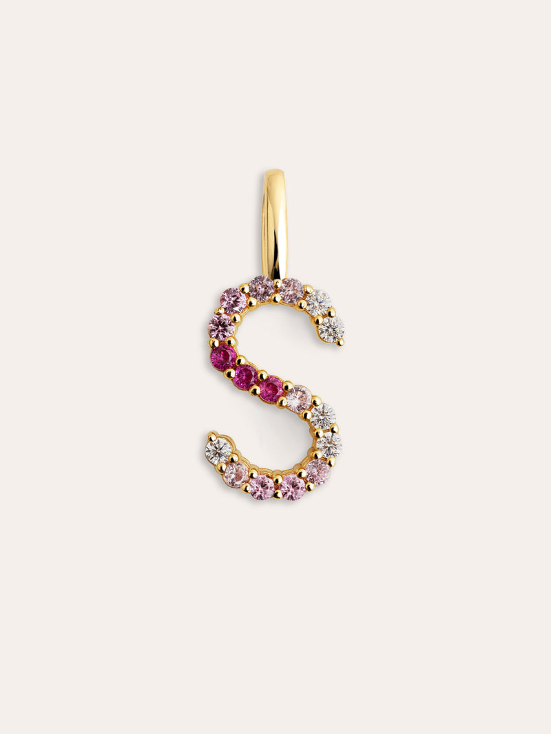 Charm Letter Spark Sakura Baño Oro