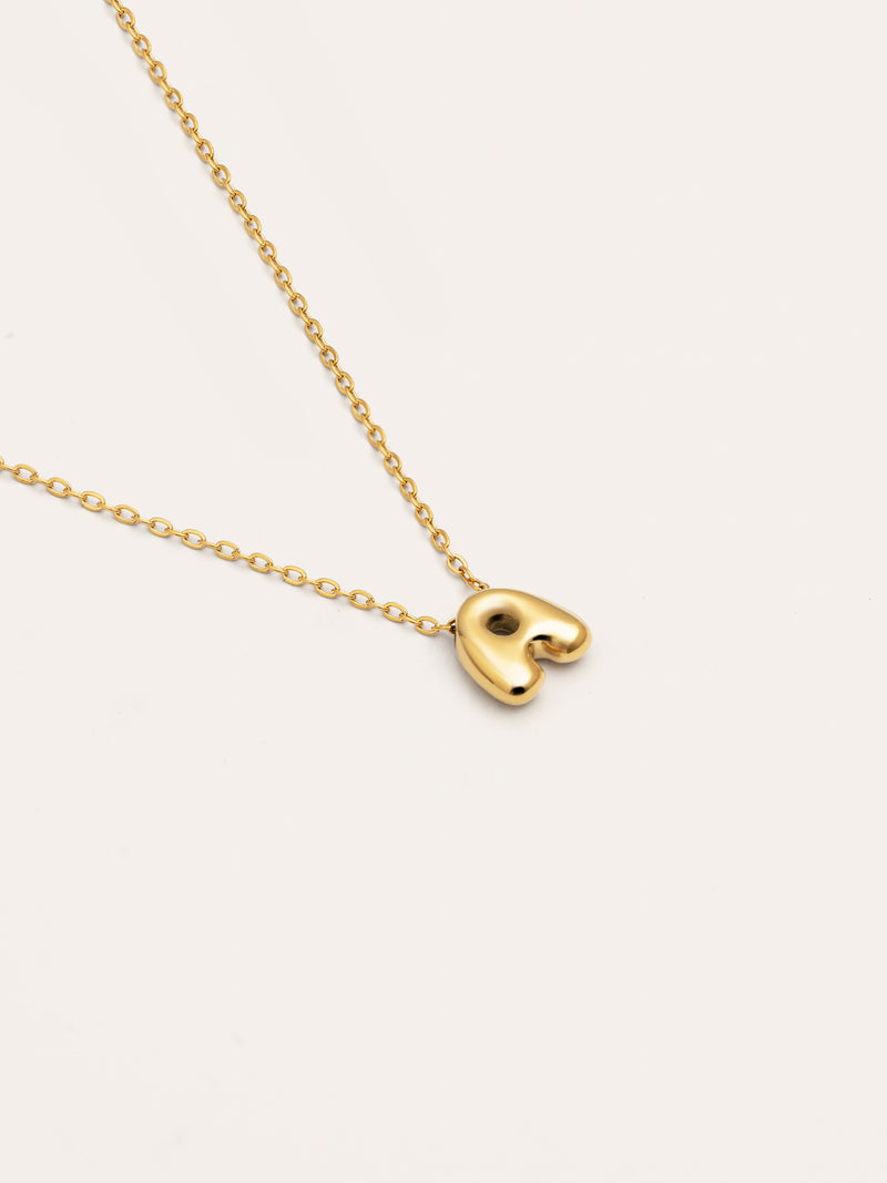 Hailey Letter Personalized Necklace Stainless Steel 18kt Gold Plated