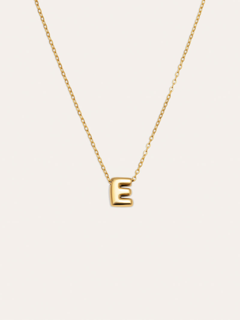 Hailey Letter Personalized Necklace Stainless Steel 18kt Gold Plated