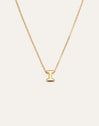 Collar Personalizado Hailey Letter Acero Baño Oro