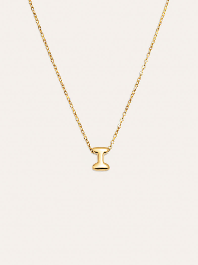 Hailey Letter Personalized Necklace Stainless Steel 18kt Gold Plated
