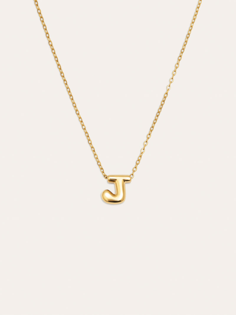 Hailey Letter Personalized Necklace Stainless Steel 18kt Gold Plated
