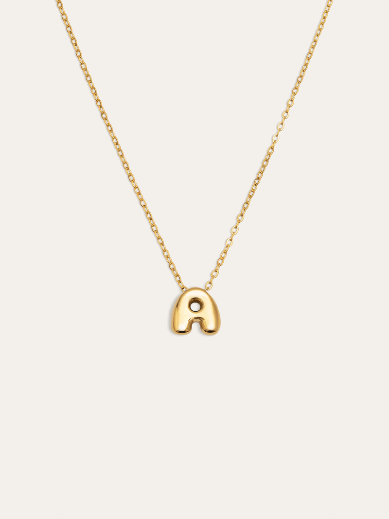 Hailey Letter Personalized Necklace Stainless Steel 18kt Gold Plated