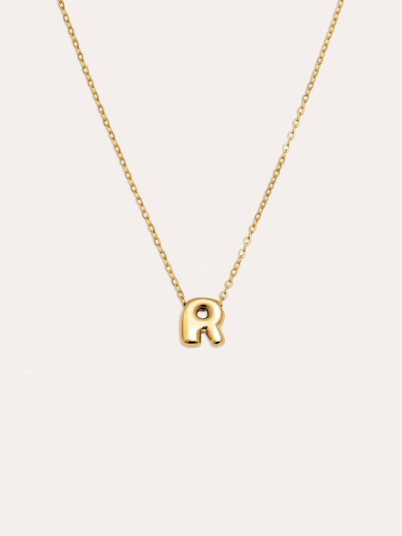 Hailey Letter Personalized Necklace Stainless Steel 18kt Gold Plated