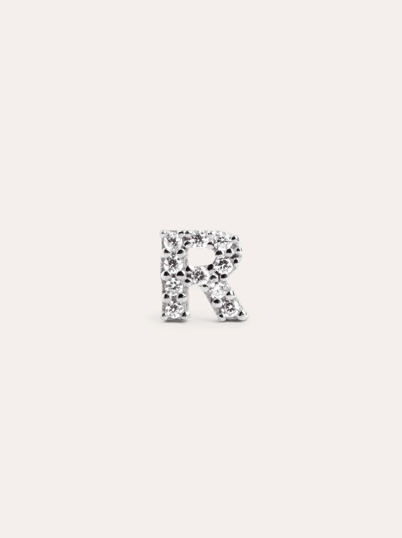 Pendiente Suelto Letter Sparks Plata