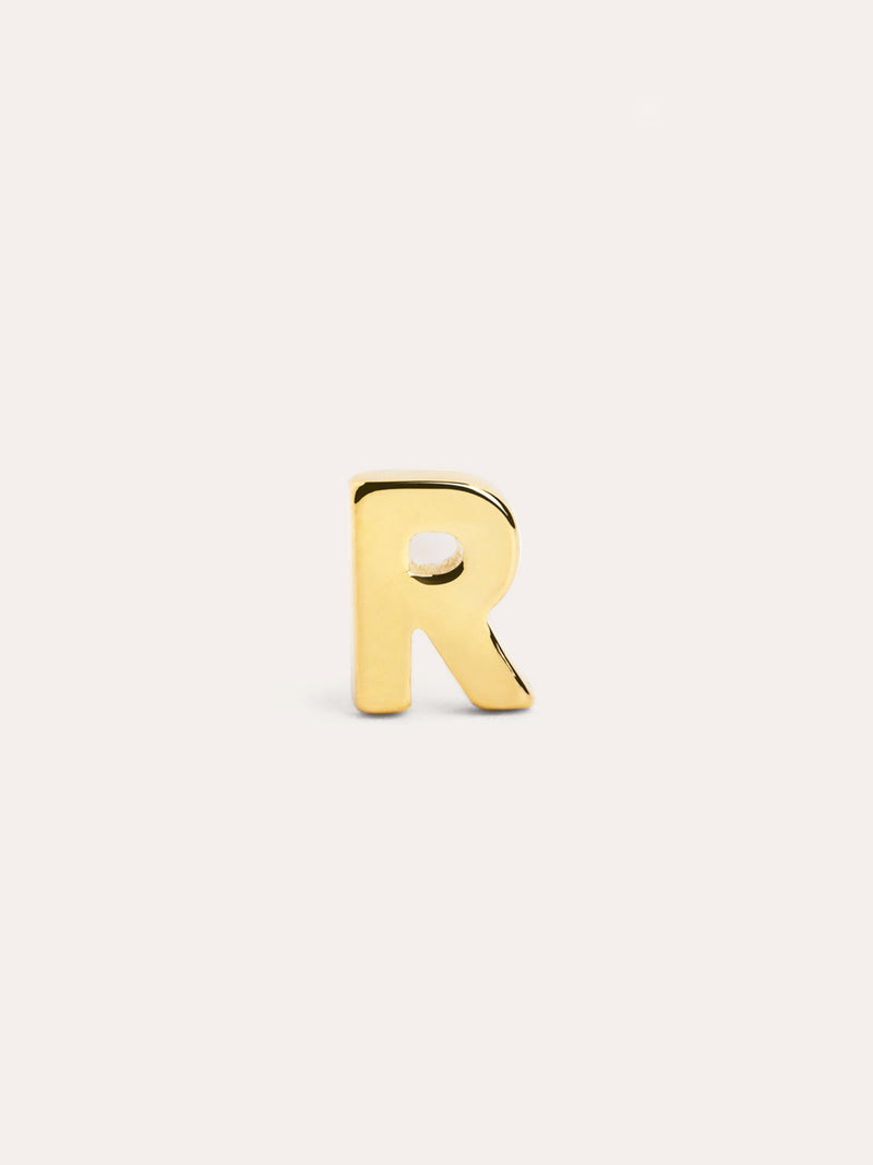 Letter Gold Single Earring
