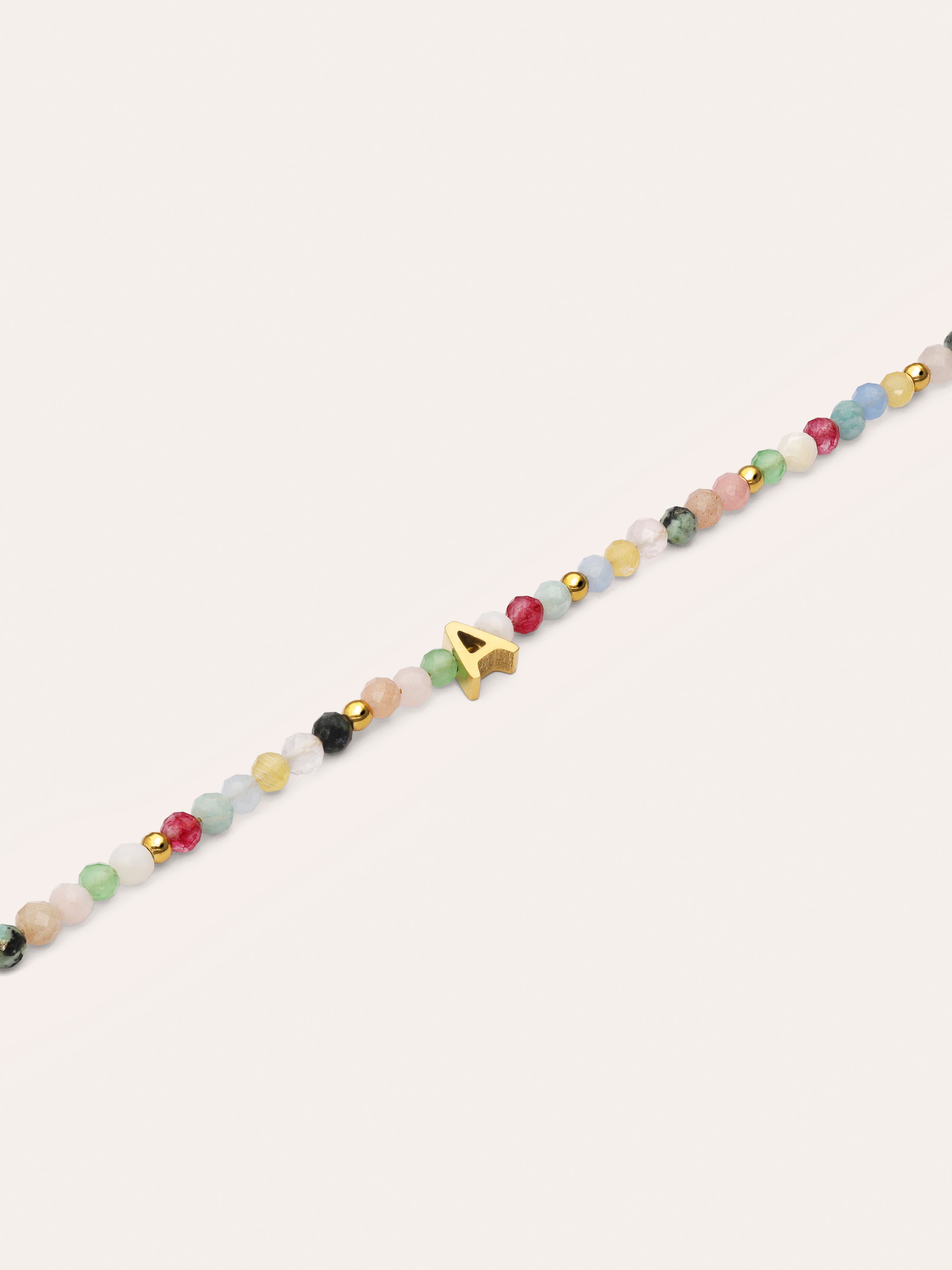 Pulsera Personalizada Letter Altea Color Acero Baño Oro