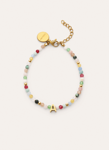 Altea Colors Personalized Letter Gold Bracelet