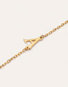 Imagen detalle de Pulsera Single Letter Acero Baño Oro
