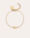 Pulsera Single Letter Acero Baño Oro - vista 11