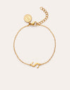 Pulsera Single Letter Acero Baño Oro - vista 13