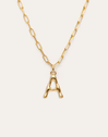 Chic Letter XL Personalized Gold Necklace