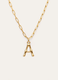Chic Letter XL Personalized Gold Necklace