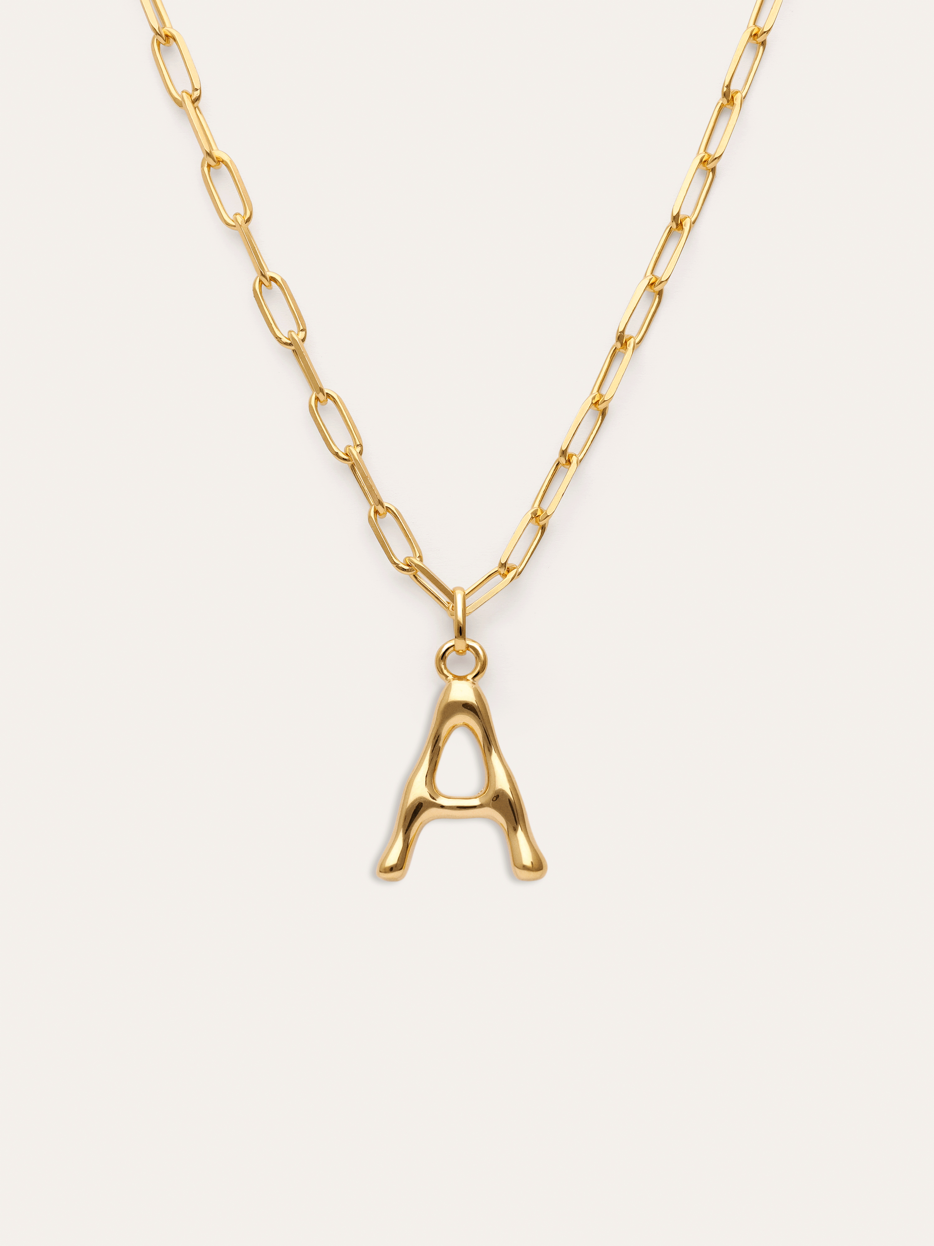 Chic Letter XL Personalized Gold Necklace