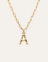 Chic Letter XL Personalized Gold Necklace