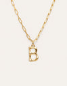 Chic Letter XL Personalized Gold Necklace
