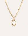 Chic Letter XL Personalized Gold Necklace