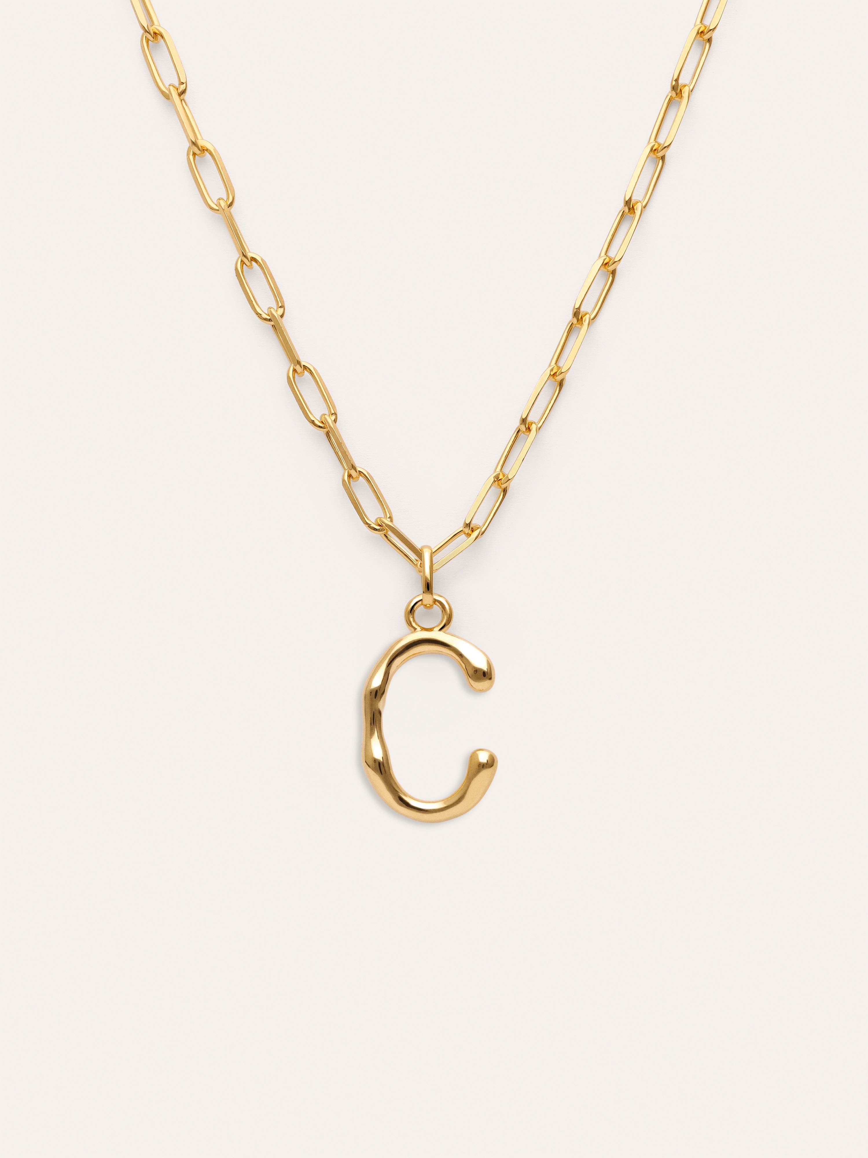 Chic Letter XL Personalized Gold Necklace