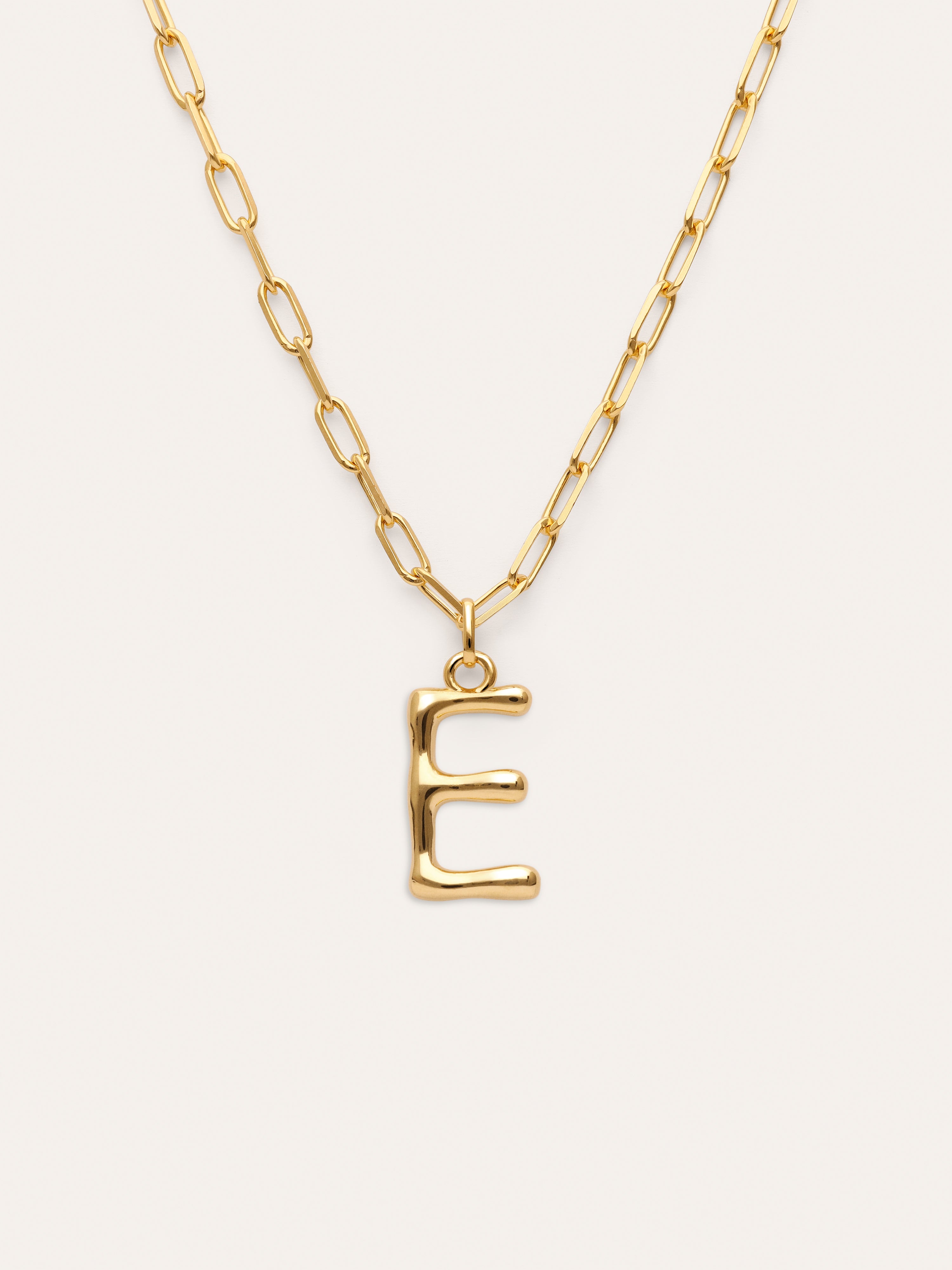 Chic Letter XL Personalized Gold Necklace