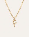 Chic Letter XL Personalized Gold Necklace