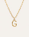 Chic Letter XL Personalized Gold Necklace