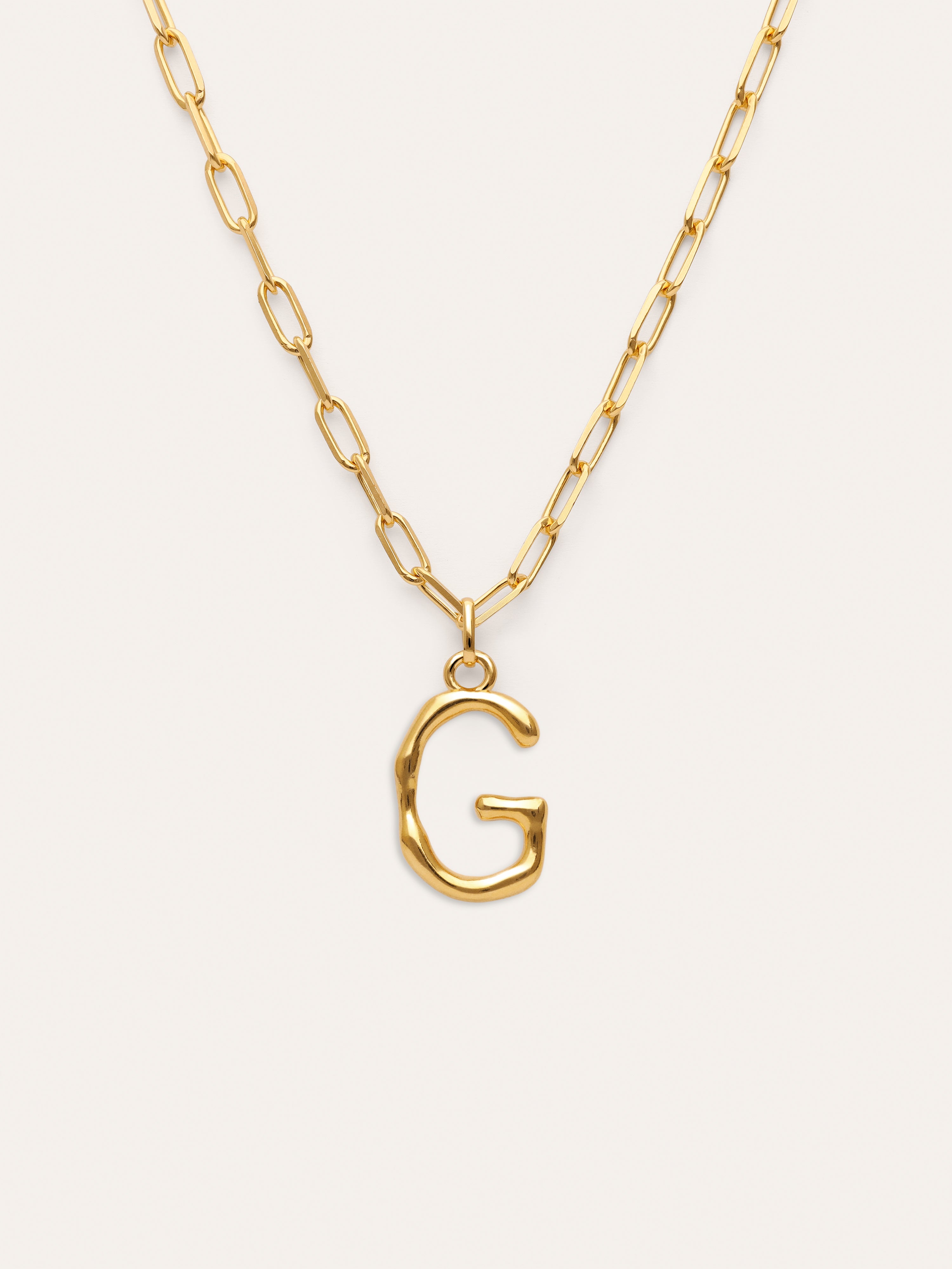 Chic Letter XL Personalized Gold Necklace
