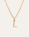 Chic Letter XL Personalized Gold Necklace