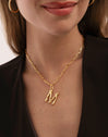 Chic Letter XL Personalized Gold Necklace