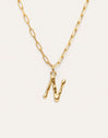 Chic Letter XL Personalized Gold Necklace