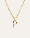 Chic Letter XL Personalized Gold Necklace