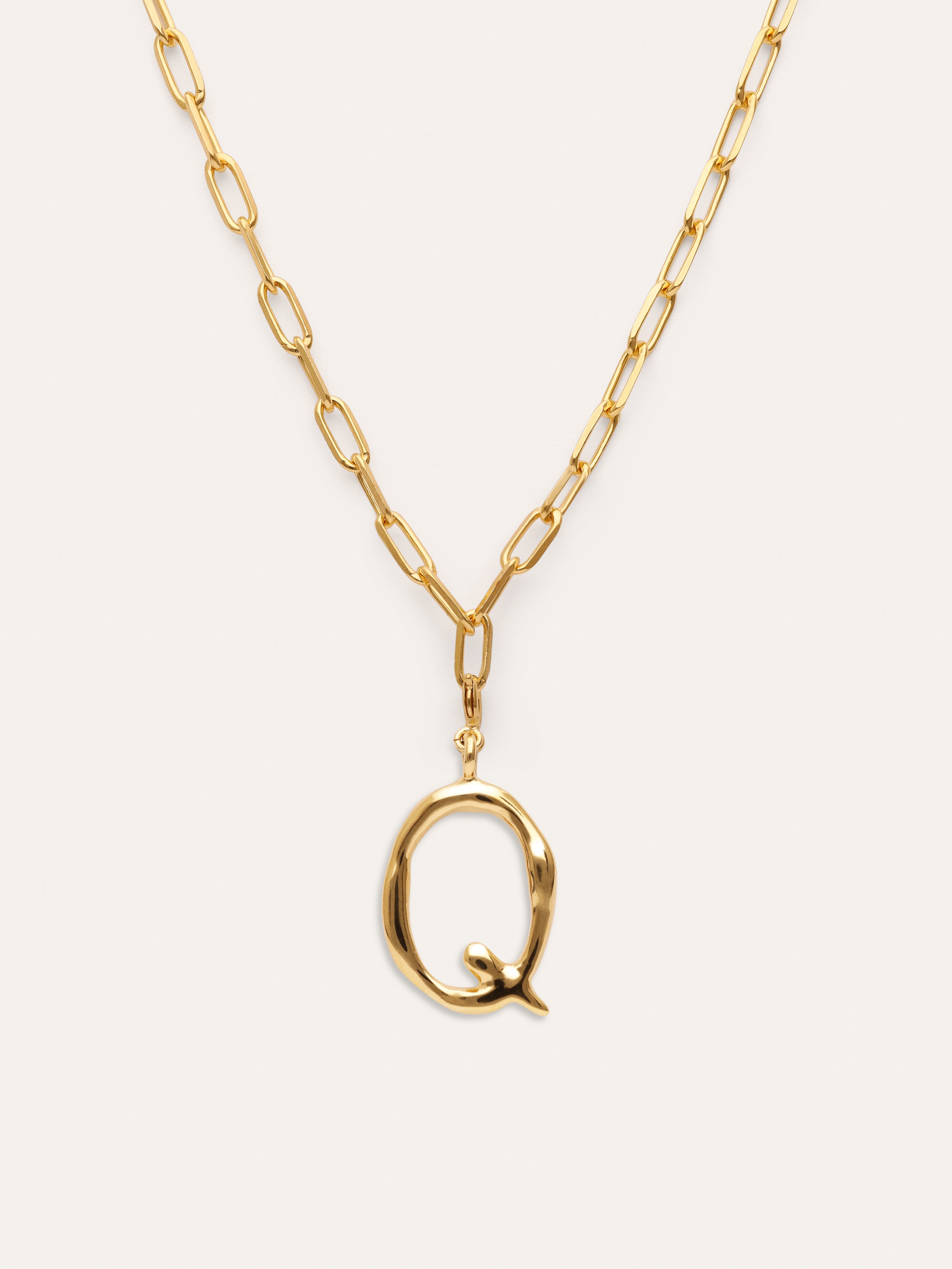 Chic Letter XL Personalized Gold Necklace