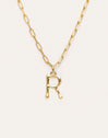 Chic Letter XL Personalized Gold Necklace