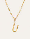 Chic Letter XL Personalized Gold Necklace