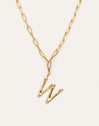 Chic Letter XL Personalized Gold Necklace
