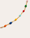 Personalized Necklace Colors Enamel Letter 18kt Gold Plated