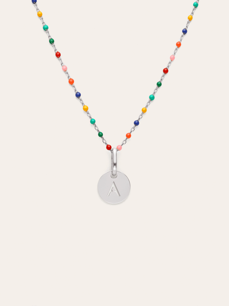 Collar Personalizado Colors Enamel Letter