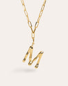 Chic Letter XL Personalized Gold Necklace