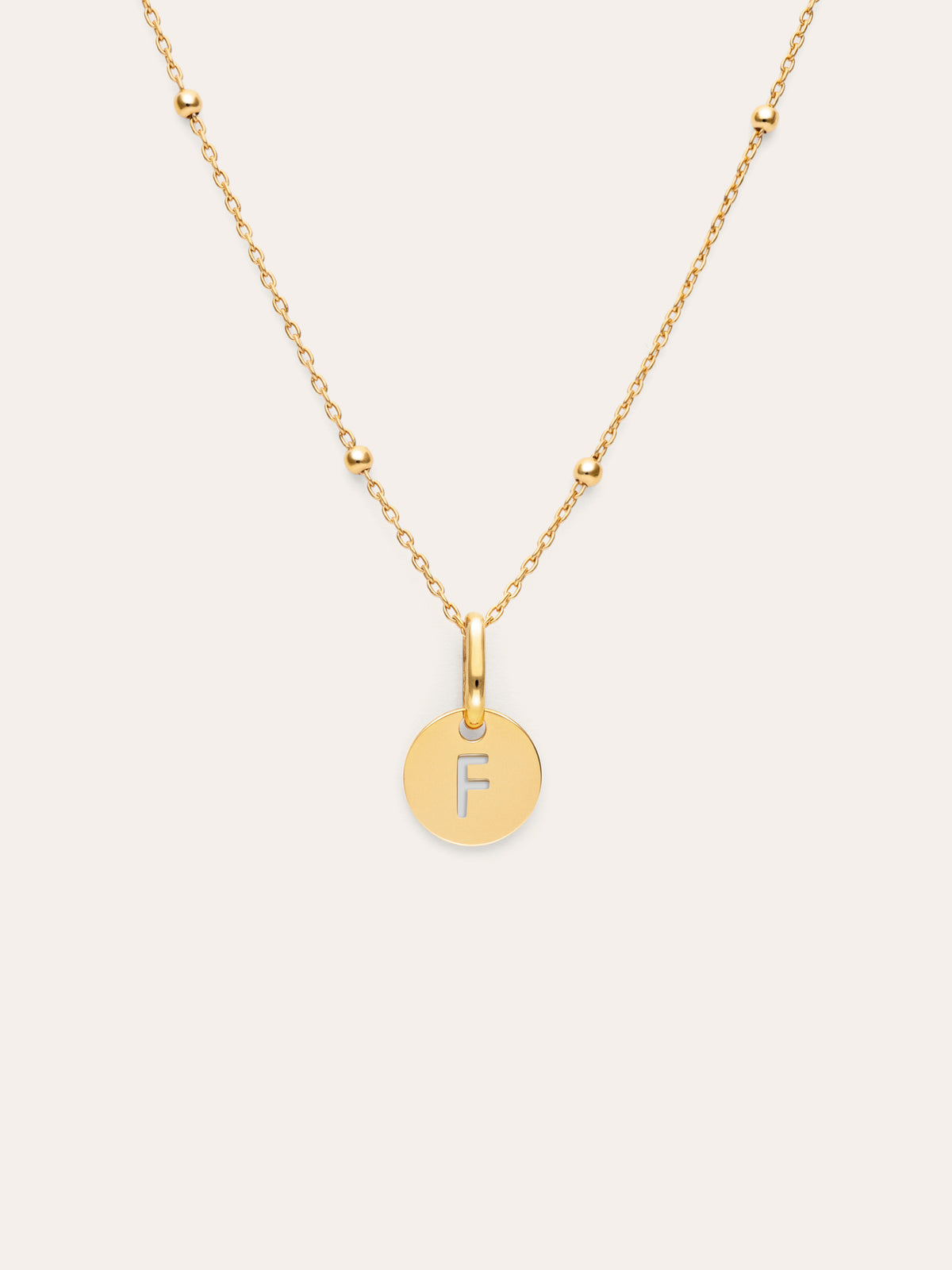 Collar Personalizado Mini Medallion Baño Oro