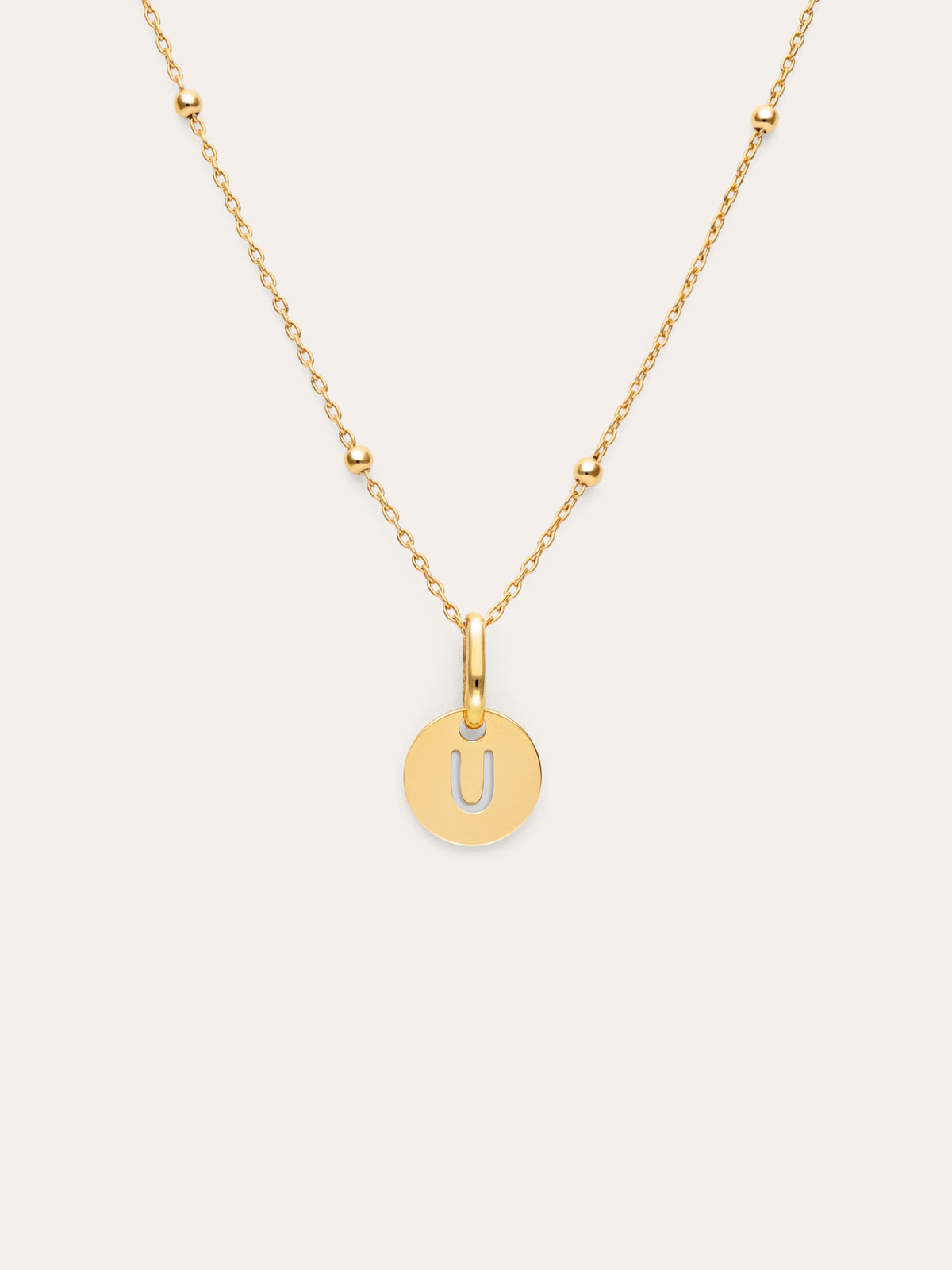 Collar Personalizado Mini Medallion Baño Oro