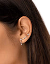 Mini Spark Silver Single Earring