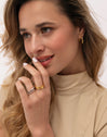 Neo Stainless Steel Gold 2 Pack Rings