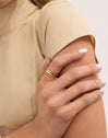 Neo Stainless Steel Gold 2 Pack Rings