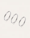 Pack 3 Anillos Palmar Spark Acero