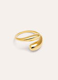 Anillo Abbraccio Acero Baño Oro