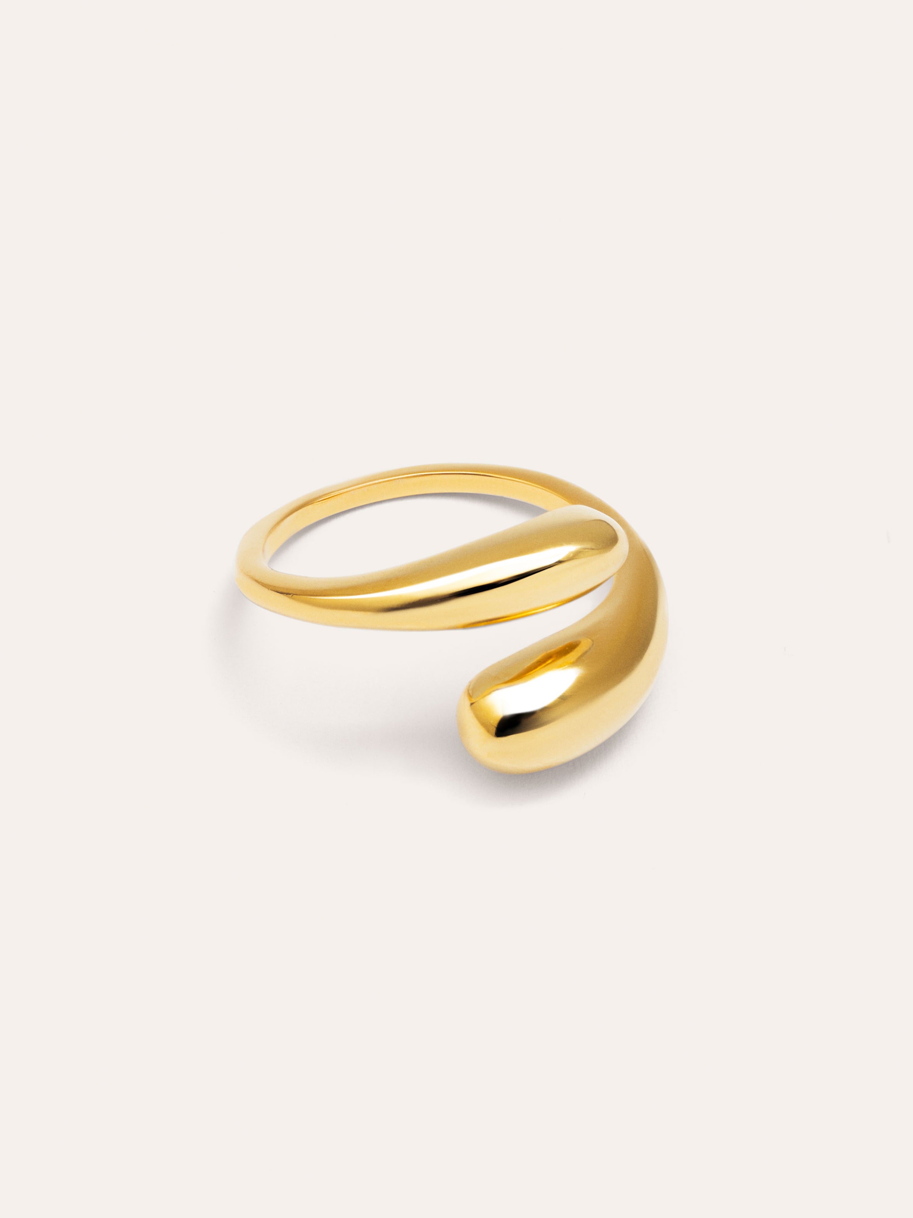 Anillo Abbraccio Acero Baño Oro