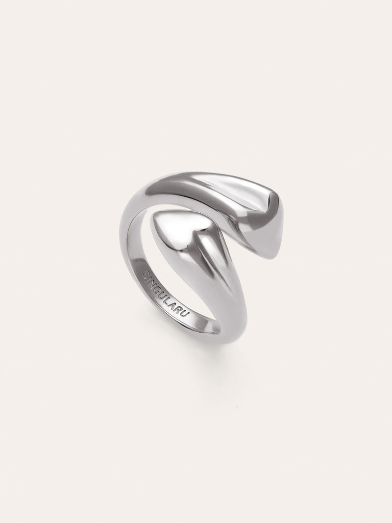Abbraccio Amour Stainless Steel Ring